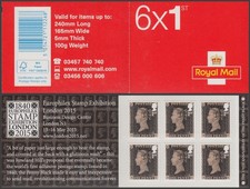 GB 6x1st Class Penny Black