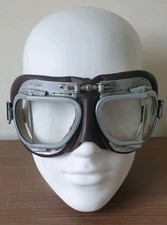 Halcyon motorcycle goggles - BS4110. Aviator Style Motorcycle goggles.