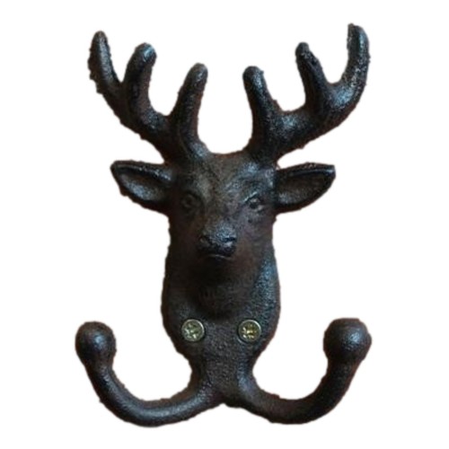 Cast iron stag - head, wall