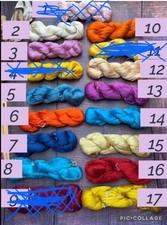 50g 100% Mulberry Luxury Silk Thread Yarn For Weaving  PICK YOUR COLOUR