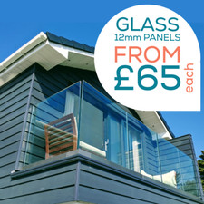 12mm Toughened Glass Balustrade Panels FROM £65!