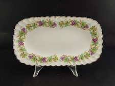 ANTICO 1939  PIATTO VASSOIO SANDWICH SEMI PORCELLANA J. & G. MEAKIN TRALCI UVA