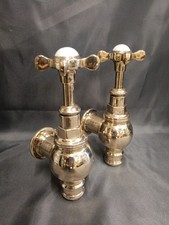LARGE BRASS GLOBE TAPS