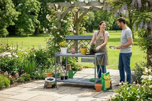 Weatherproof wooden garden - wooden,