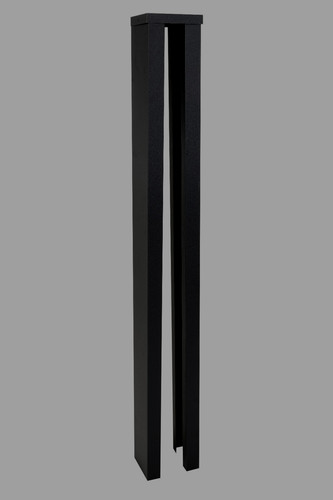 Shaped slotted fence post - h-shaped,
