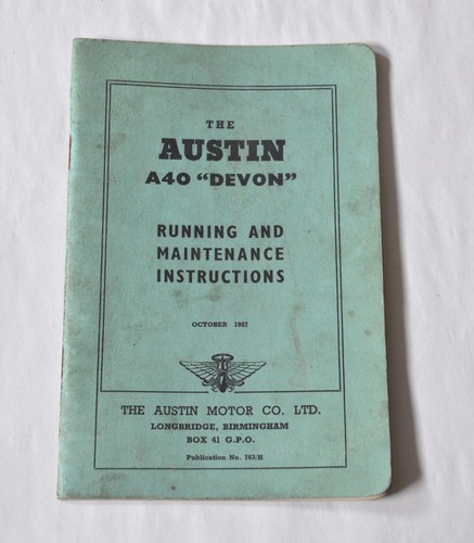 Austin a40 devon - a40, running