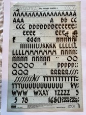 1 x Letraset Letragraphica