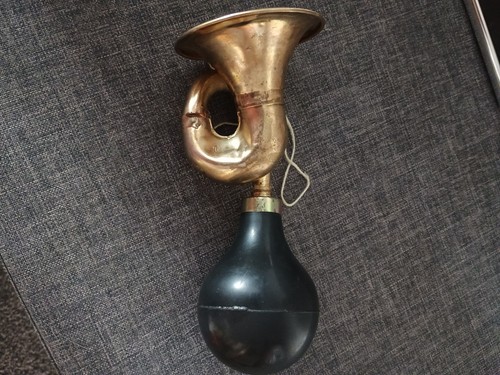 Vintage brass car - brass,