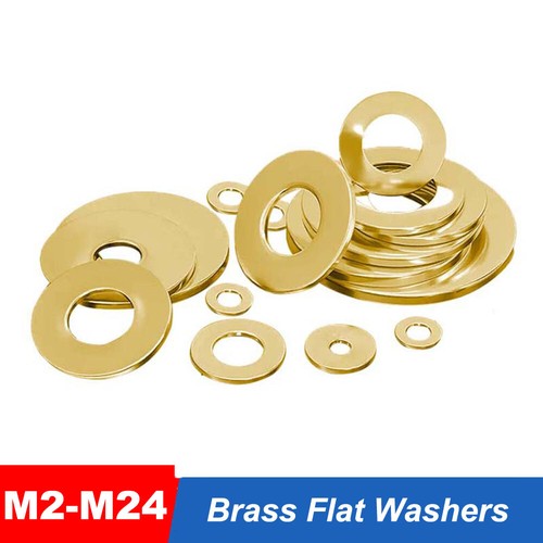 Brass solid flat - washers, form