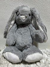 TJM plush bunny grey and White