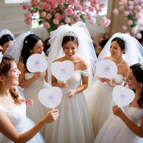8pcs white paper folding - 8pcs,