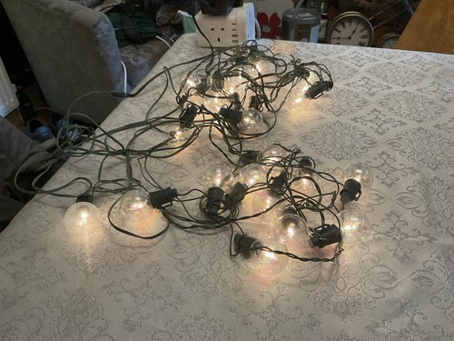 Vintage christmas lights clear - vintage,