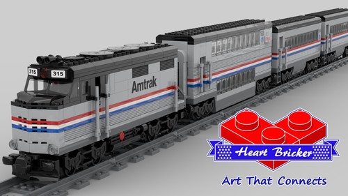 Amtrak f40 locomotive - amtrak, &