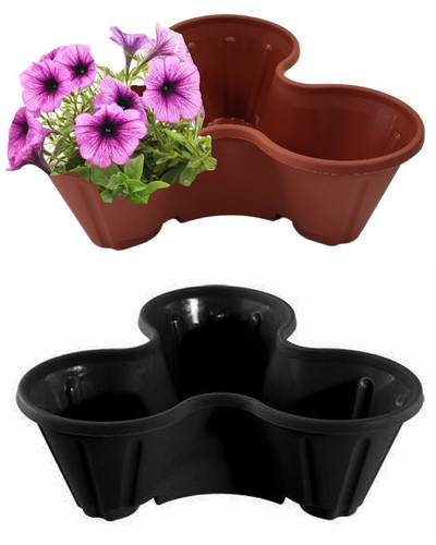 Strawberry planter trio - strawberry,