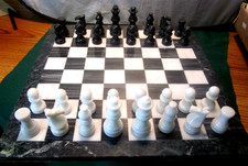 Black and White Marble Chess