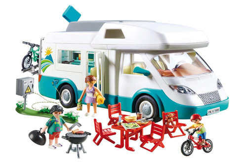 Playmobil family camper - family, van