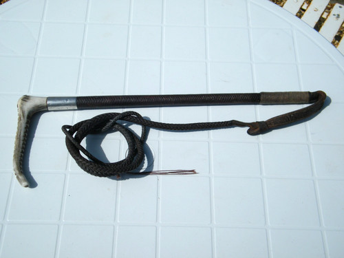 Antique stag antler - antler, silver