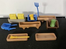 Playmobil Farm Animal Accessories, Stables, Crates, Troughs Etc