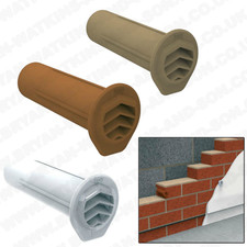 5x Drill Weep Vents Round Refurb Vent Cavity, Retaining Wall, Rendered Walls 