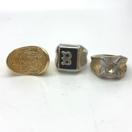 Mens statement ring lot 3pc - ring,