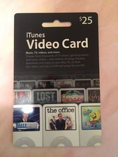 ITUNES Video Card, SpongeBob, South Park ( 2006 ) Gift Card ( $0 - NO VALUE )