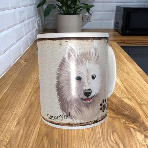 Samoyed 11oz coffee mug - samoyed,