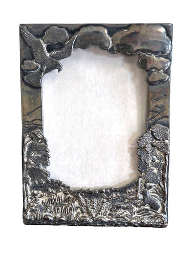 Vintage silver scenes - vintage,