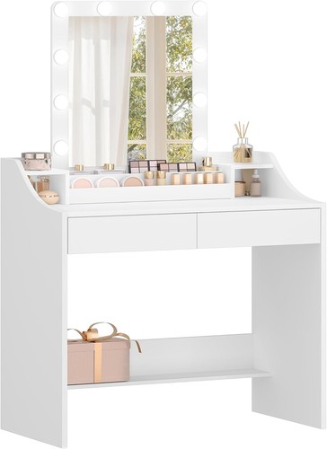 White dressing table vanity - dressing,