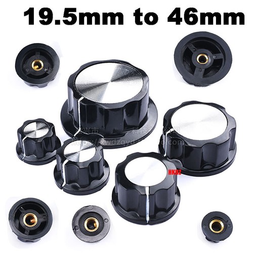 Black control knobs gumwood - control,