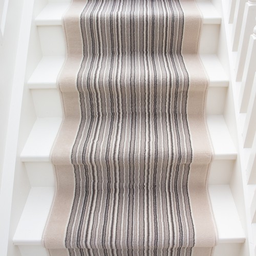 Long narrow stairs - long, carpet