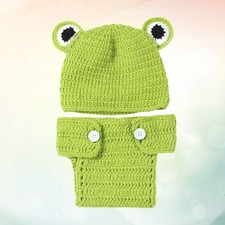  2 Pcs Photo Props Clothing Photography Newborn Shoot Kids Hats Baby Knitted