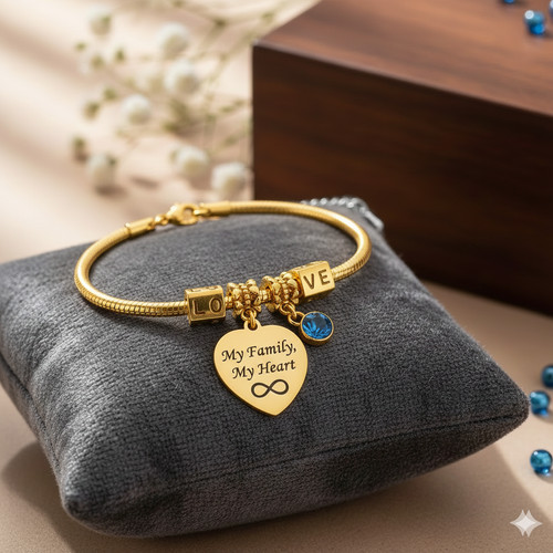 Personalised bracelet with - bracelet,