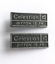 Pair Of Celestion Ditton 15 XR Loudspeaker Front Grille Badges