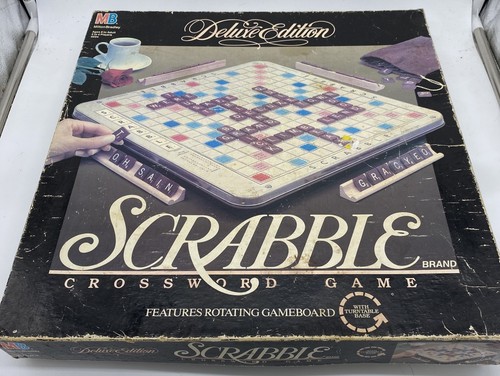 Milton bradley scrabble deluxe - scrabble,