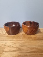 Antique  Lignum Vitae wool Bowls