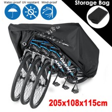 Large Waterproof Mountain Bicycle Cycle Bike Cover Dust UV Protector For 3 Bikes