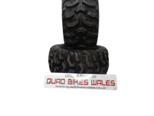 A PAIR OF MAXXIS 24X10X11 M78 NEW TAKE OFFS Quad Tyres