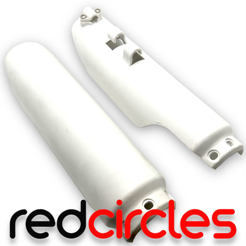Round white pit bike - round,