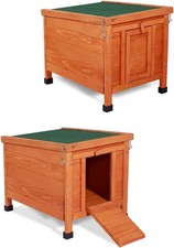 lionto Wooden Rabbit Hutch