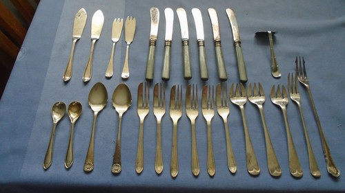 Silver plated sets butter - plated,