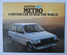 AUSTIN METRO RANGE orig 1982 UK Mkt Small Format Sales Brochure - #3477