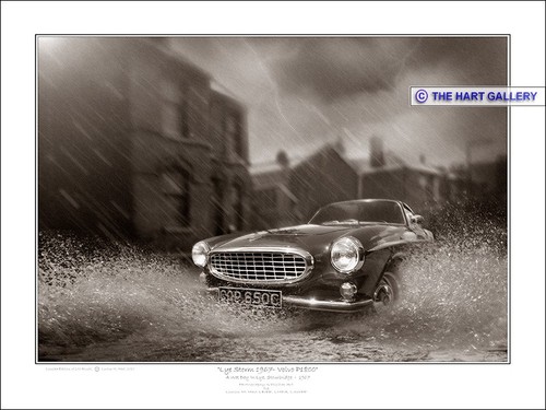 Volvo p1800 car fantasy art - car,