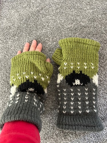 Fingerless gloves mittens hand - gloves,