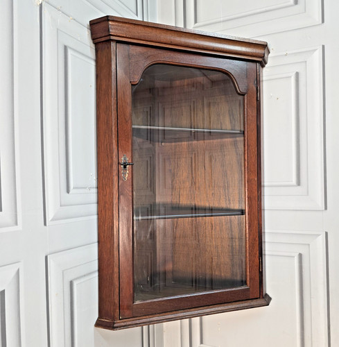 Antique corner display cabinet - antique,