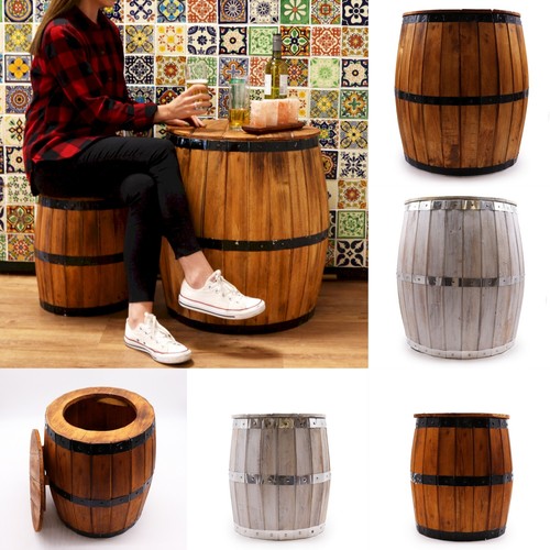 Barrel table stool - barrel,