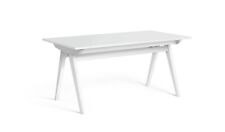 Habitat Jerry Extending 4-6 Seater Dining Table White Elegant and Functional