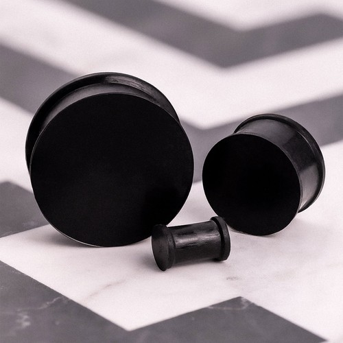 Black solid silicone - black, /