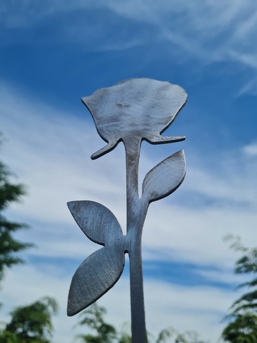 Metal single stem - stem, rose