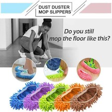 LAZY MOP SLIPPERS FLOOR POLISH CLEANING ONE SIZE SUPER ABSORBENT WASHABLE ✲