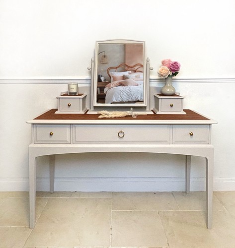 Hand painted vintage cream - painted,
